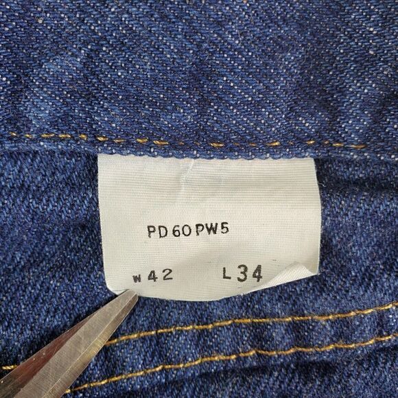 Red Kap Jeans Mens 42x34 Blue Classic Relaxed Fit Uniform Work Denim - Picture 9 of 10